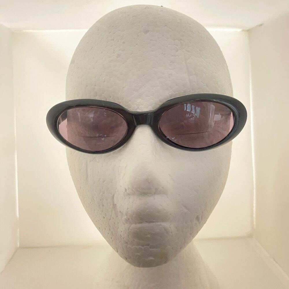 #5780 Sergio Taccaini All Black Oval Eyeglass Sunglasses ST1557 Small 130